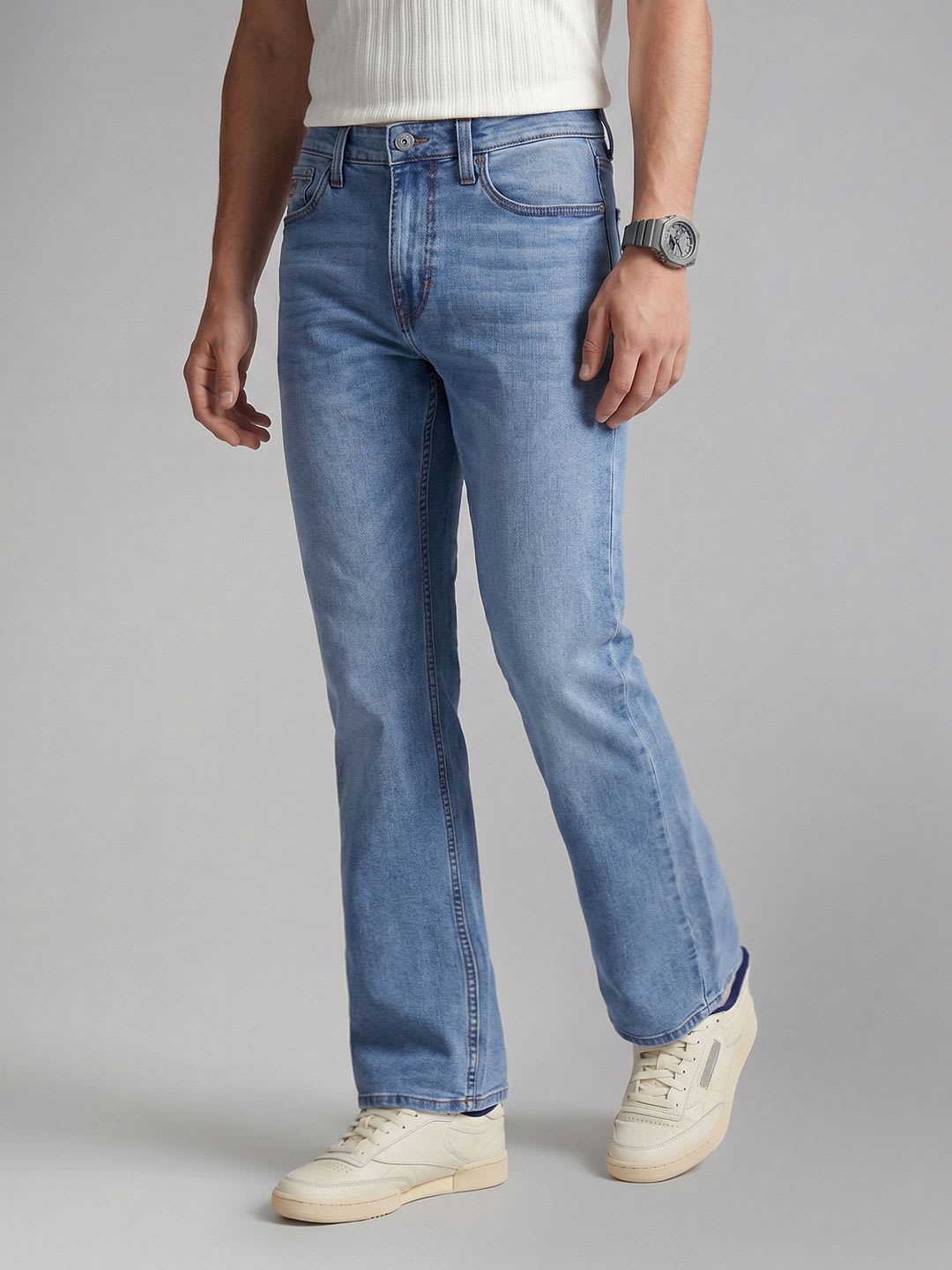 U.S. Polo Assn. Denim Co. Men Connor Bootcut Stretchable Jeans - default view