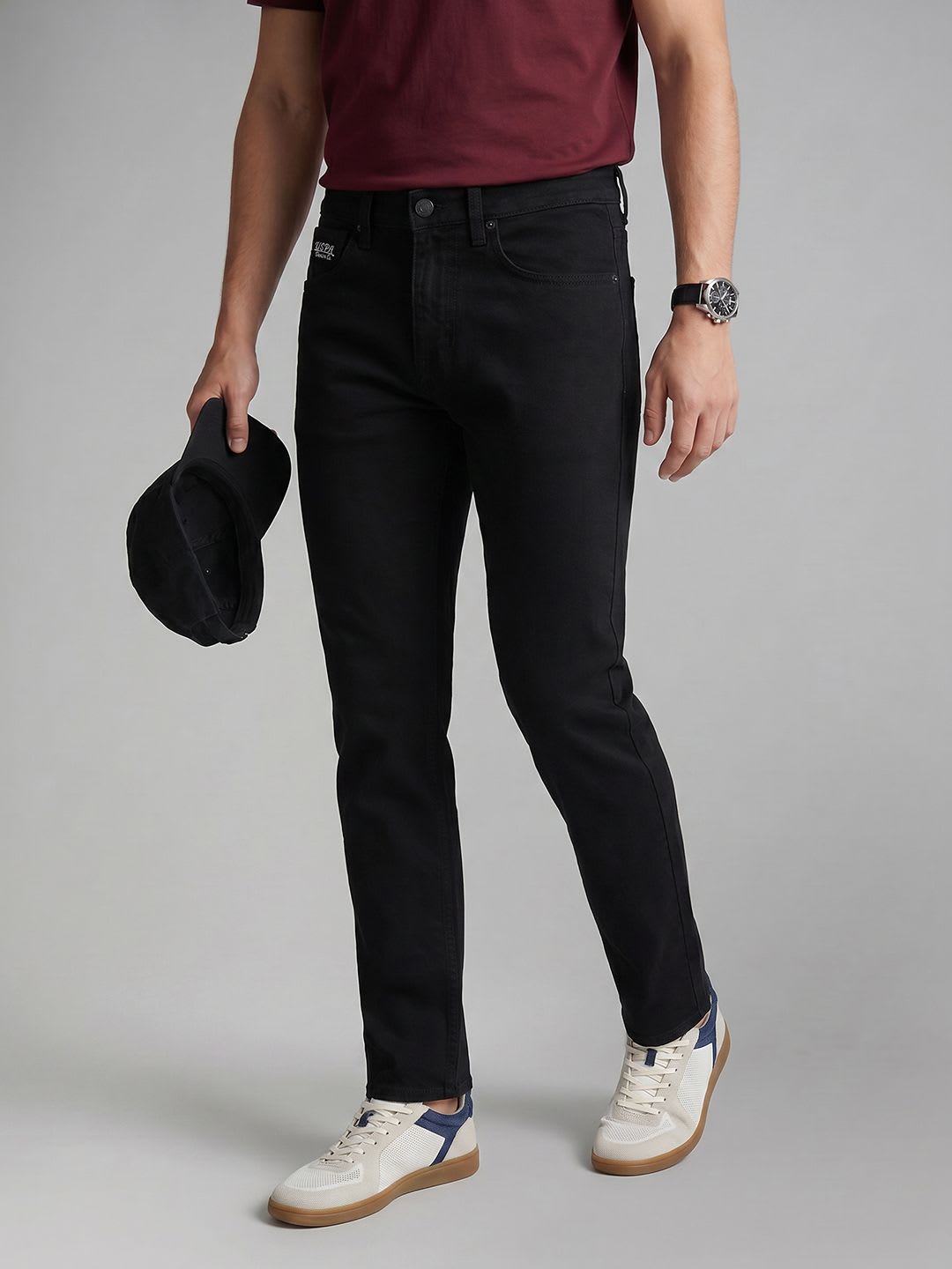U.S. Polo Assn. Denim Co. Men Straight Fit Stretchable Jeans - default view