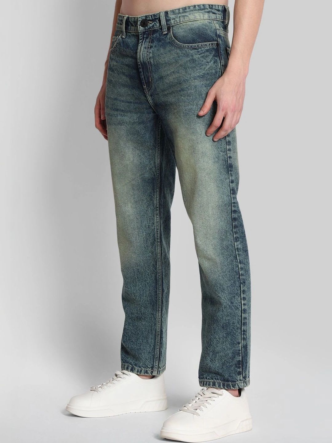Bene Kleed Men Blue Relaxed Fit Mid-Rise Denim Jeans - right view