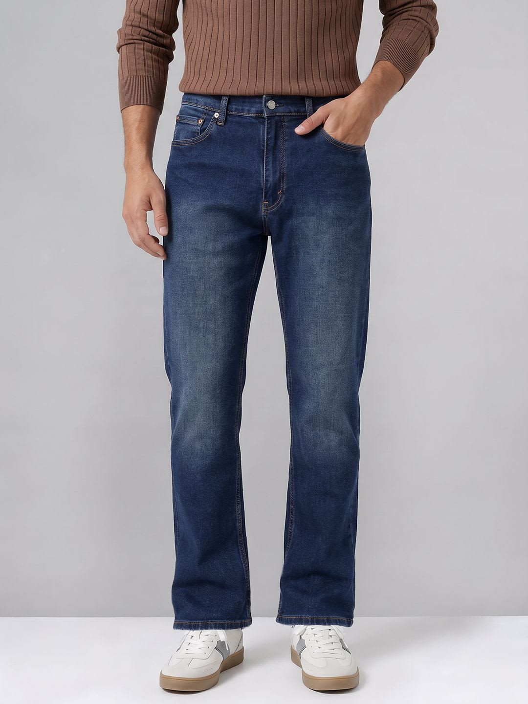 Levis Men 555 Relaxed Straight Fit Fit Stretchable Jeans - default view