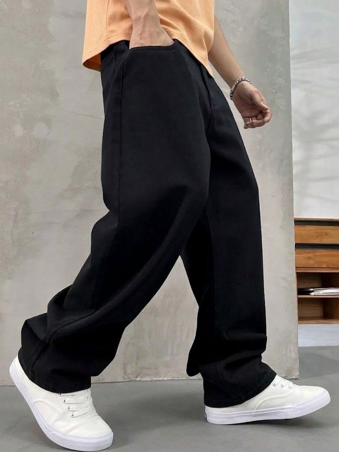 MASTERLY WEFT Men Mid-Rise Stretchable Jeans - back view