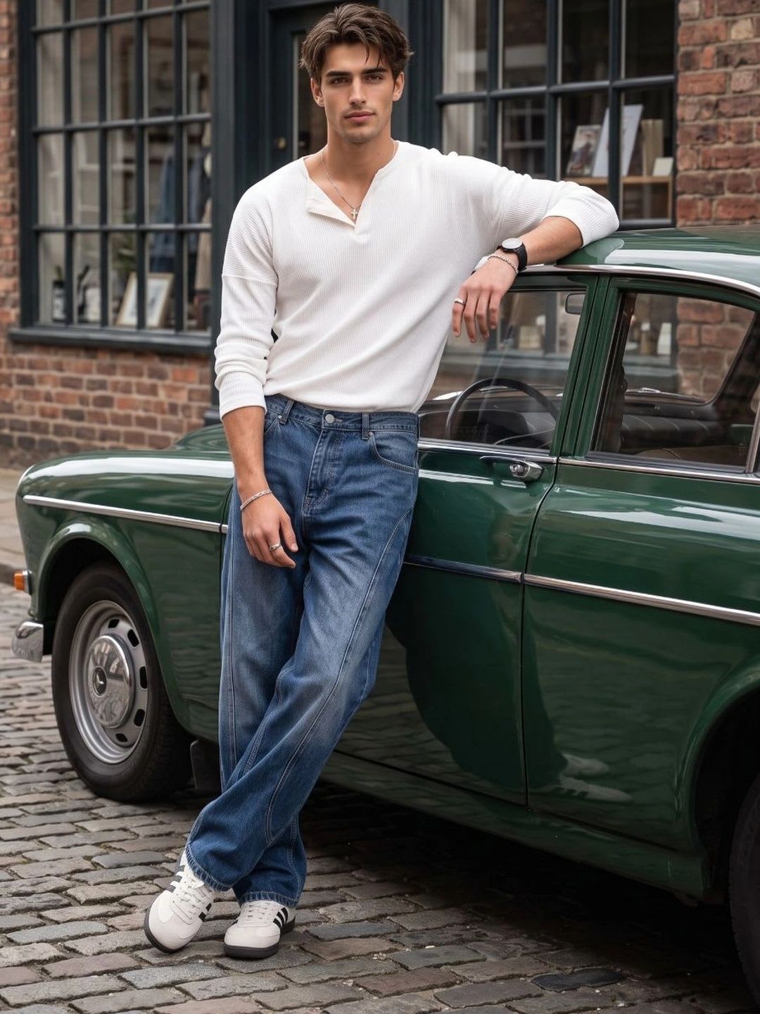 glitchez Men Relaxed Fit Mid-Rise Jeans - right view
