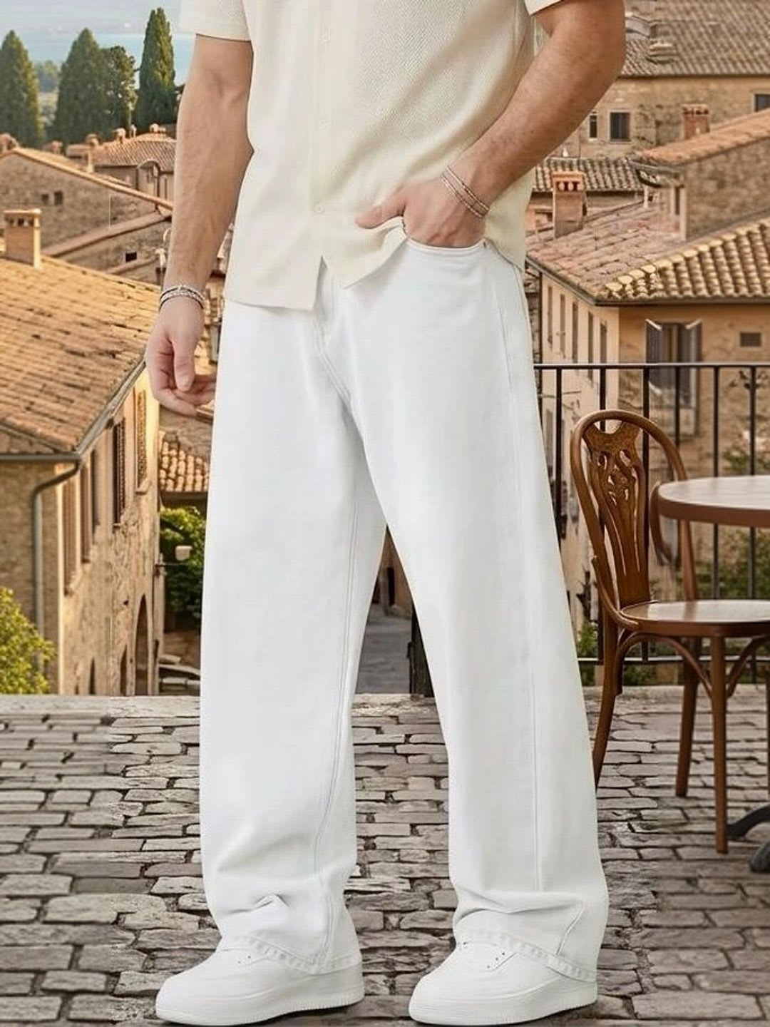 DASHING FIT Men Regular Fit Mid-Rise Jeans - back view