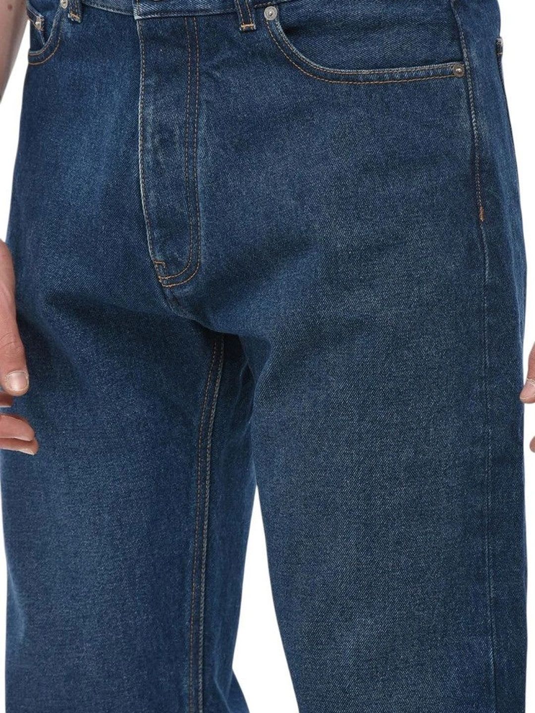 Off-White Men Relaxed Fit Mid-Rise Jeans - back view