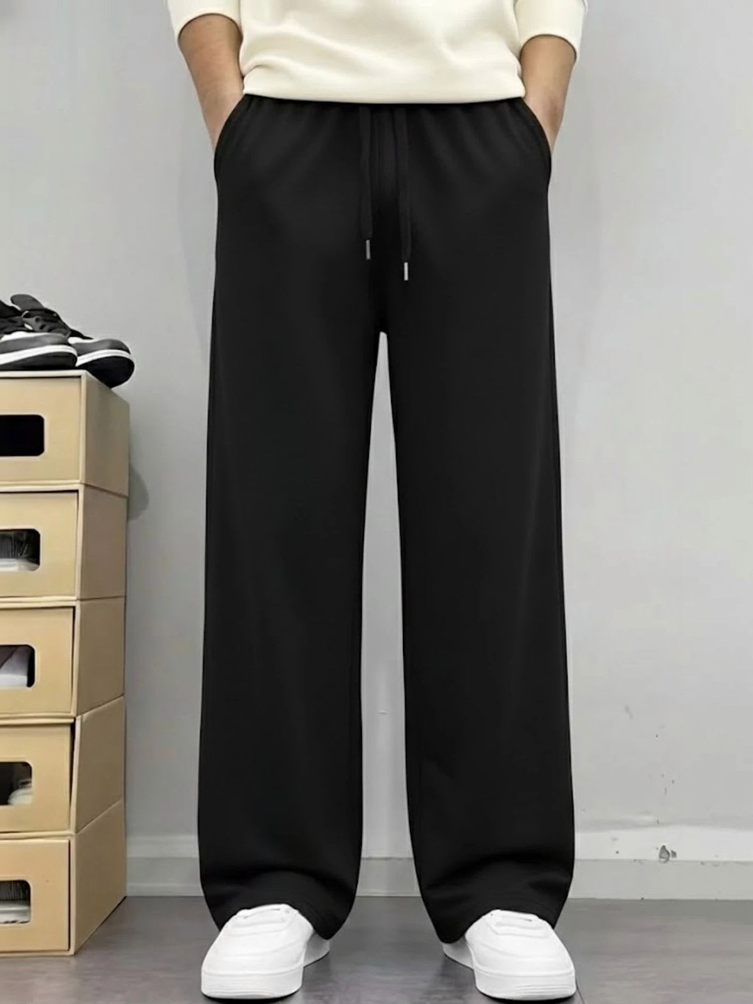 Imsa Moda Men Baggy Track Pants - back view
