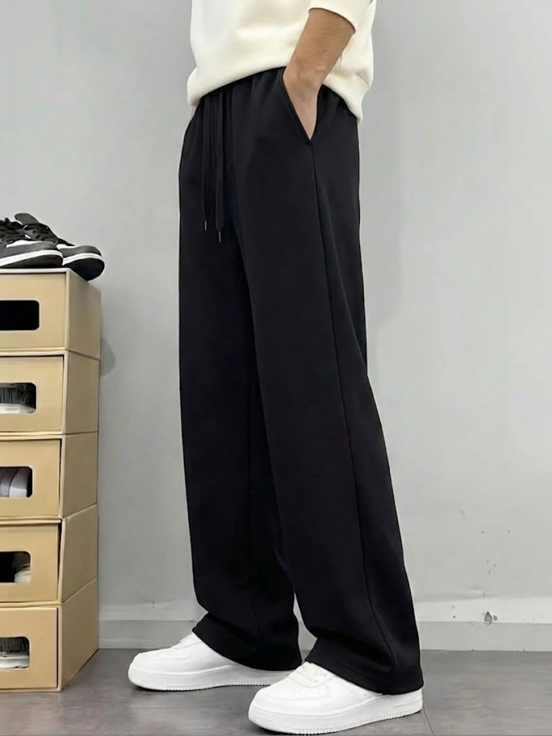 Imsa Moda Men Baggy Track Pants - left view
