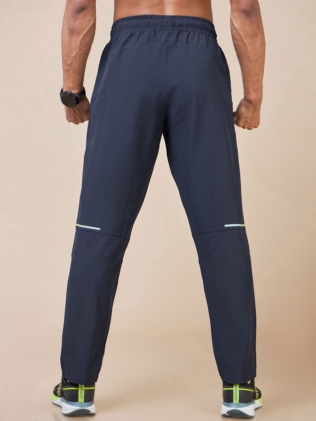CULT Men Train In Train Out Moisture Wicking Premium Trackpants - back view