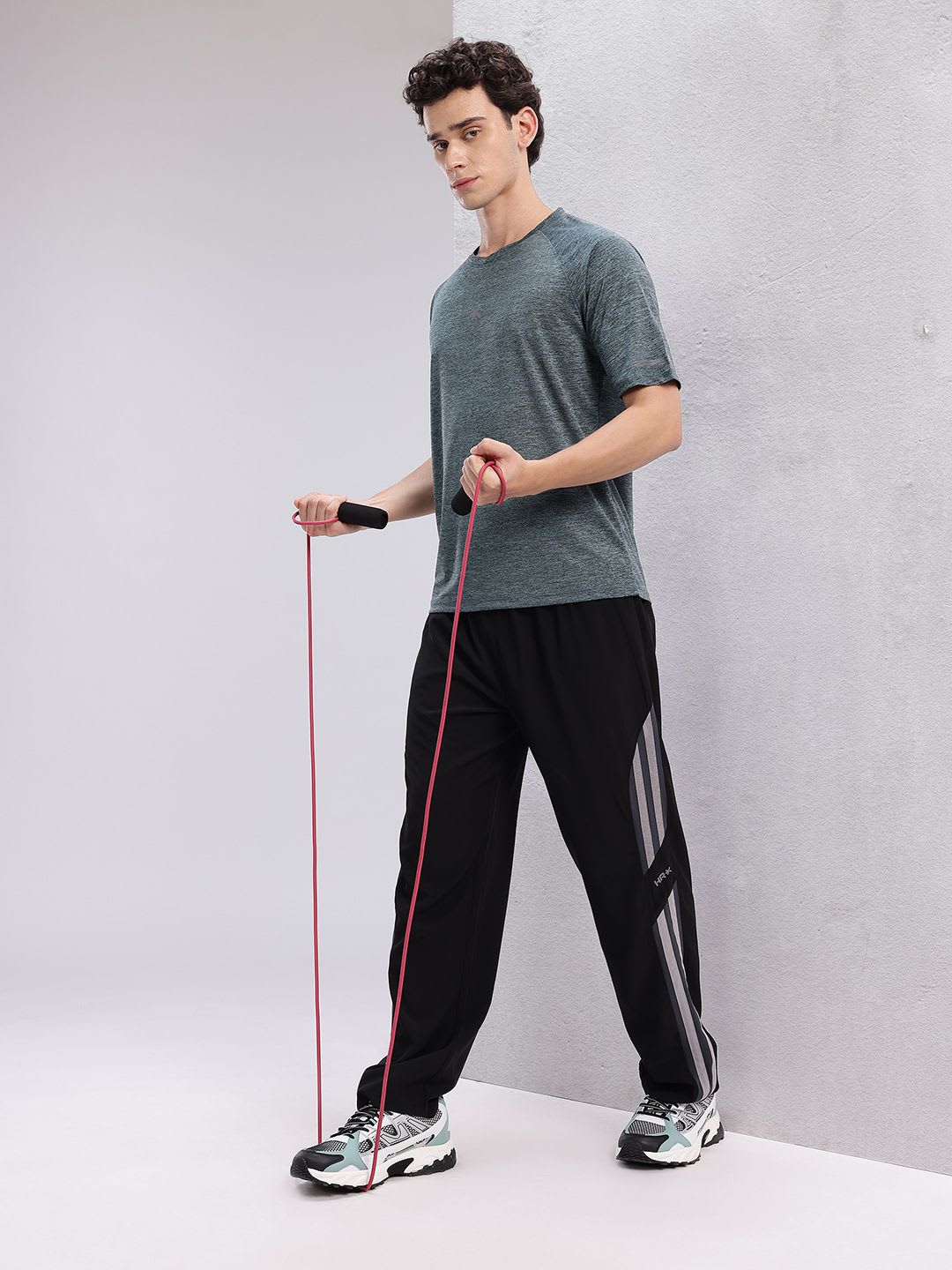 HRX by Hrithik Roshan Men Solid Track Pant - left view