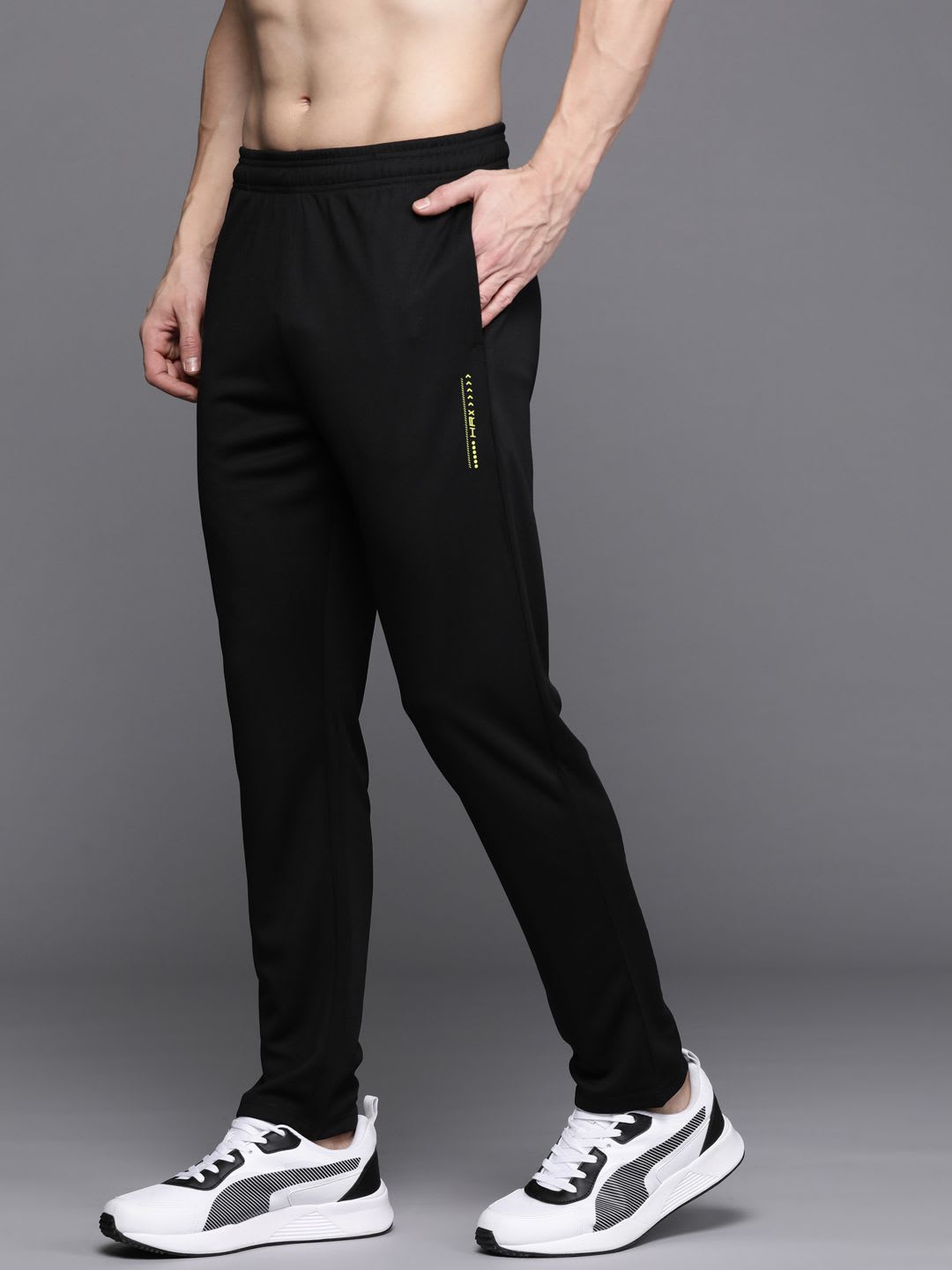 HRX by Hrithik Roshan Men Rapid-Dry Running Track Pants - default view