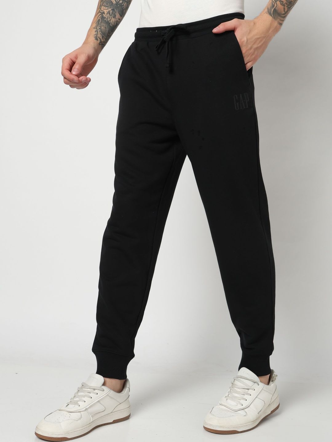 GAP Men Brand Logo Printed Joggers - default view
