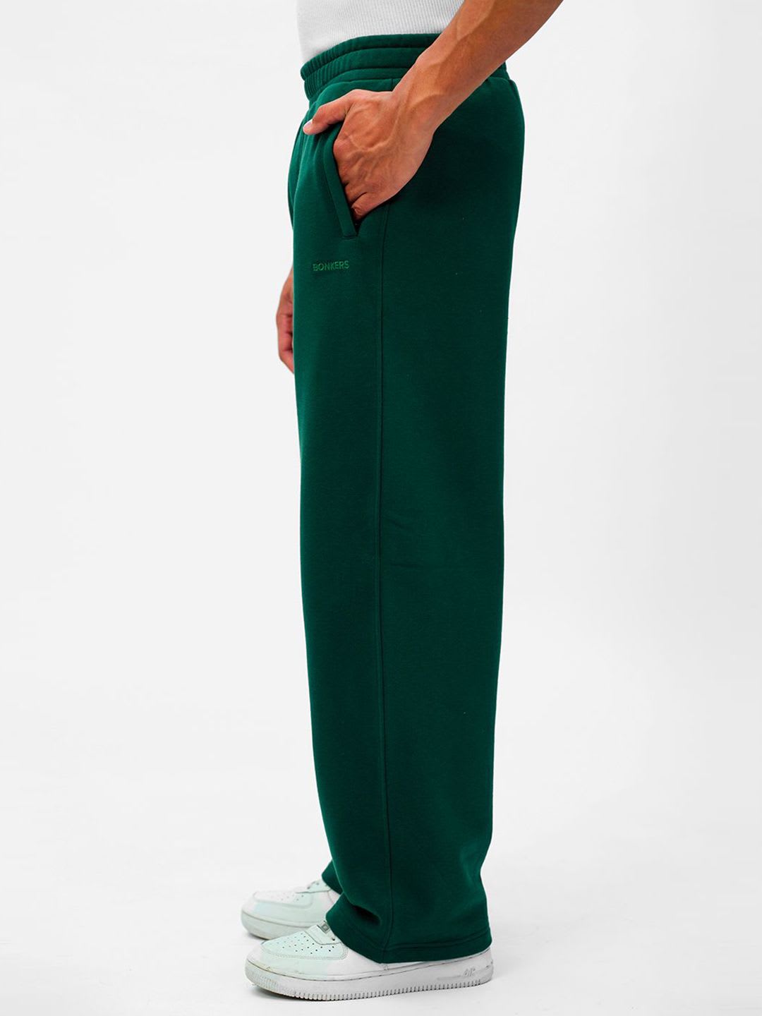 Bonkers Corner Bottle Green Everyday Joggers - back view
