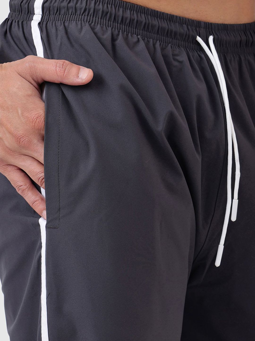 FUAARK Men Printed Gym Workout & Sports Tracks Polyester Regular Fit Track Pants - back view