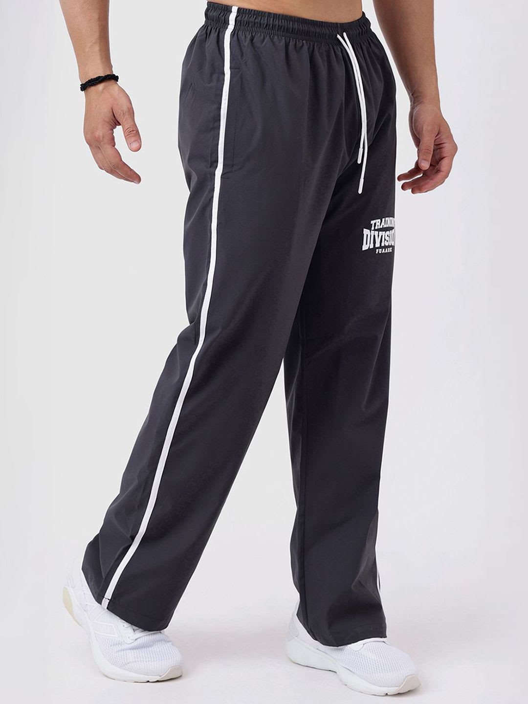 FUAARK Men Printed Gym Workout & Sports Tracks Polyester Regular Fit Track Pants - right view