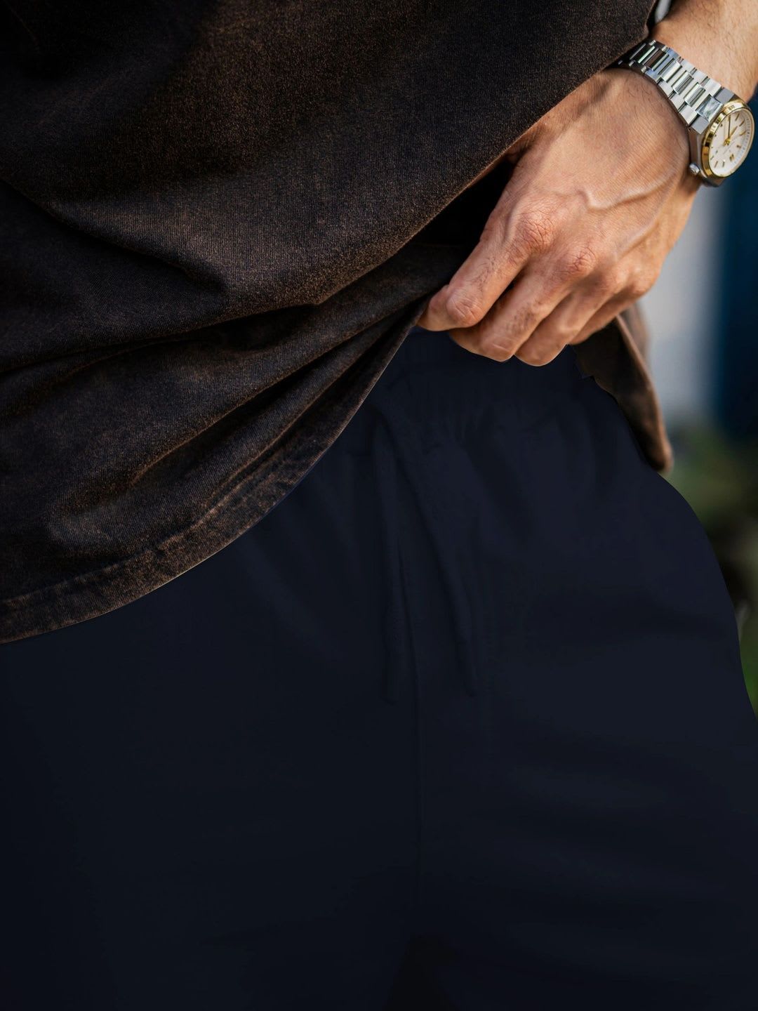 MODALEN Men Relaxed Fit Training Track Pants - back view