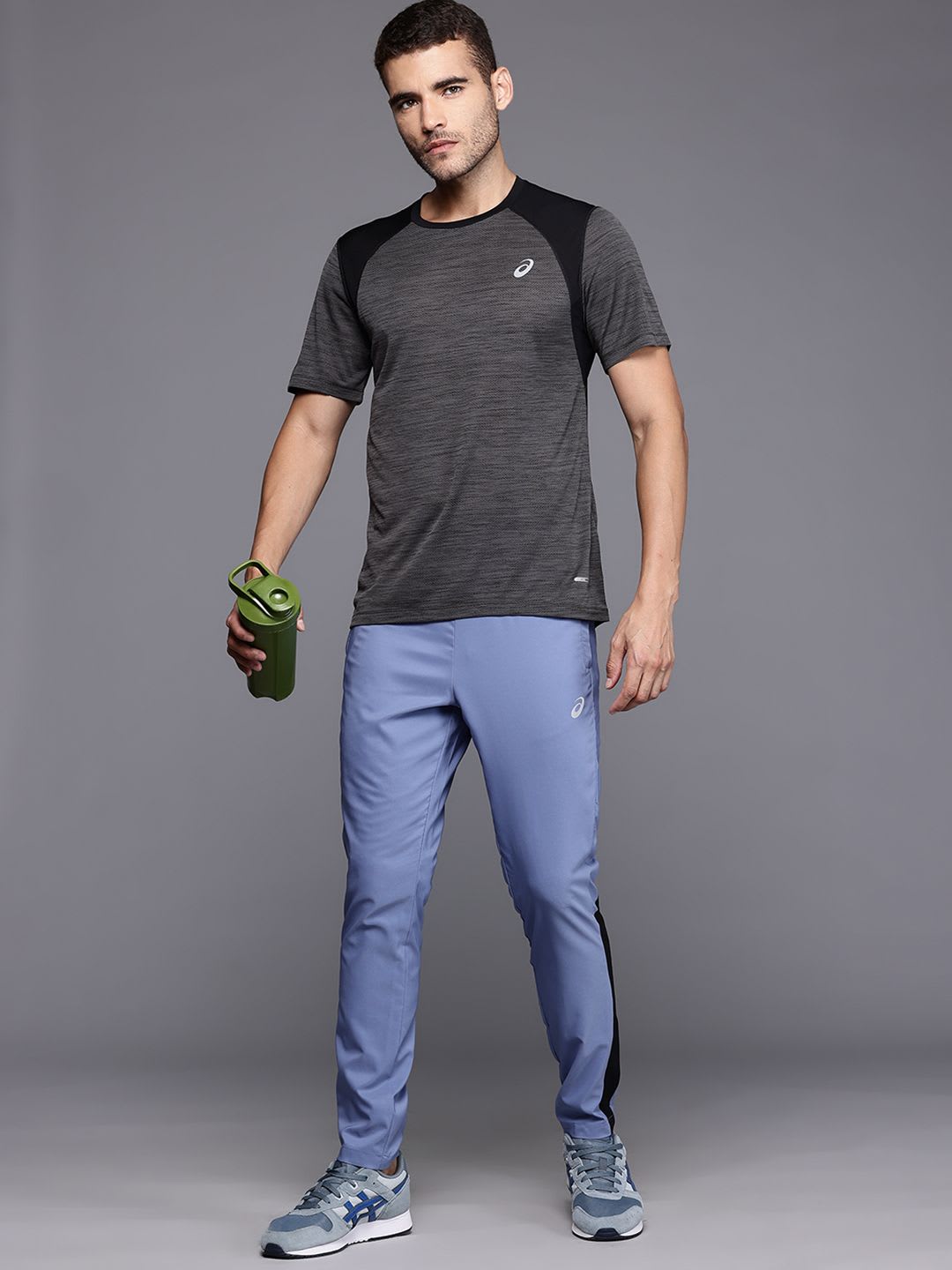 ASICS Men Contrast Panel Running Track Pants - right view