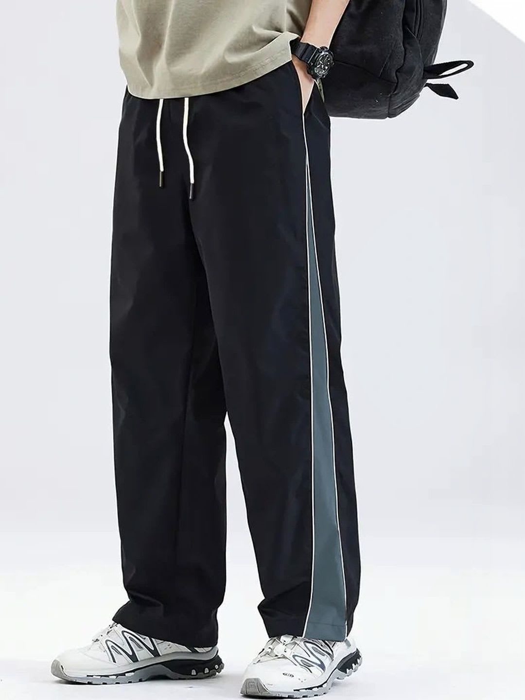 Zimist Men Regular Fit Colourblocked Track Pants - default view