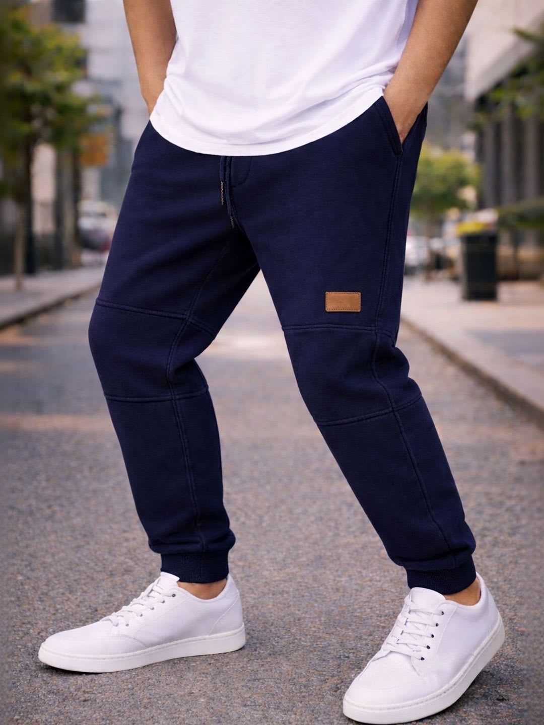 TENRUN Men Pack of 2 Regular Fit Training Joggers - back view