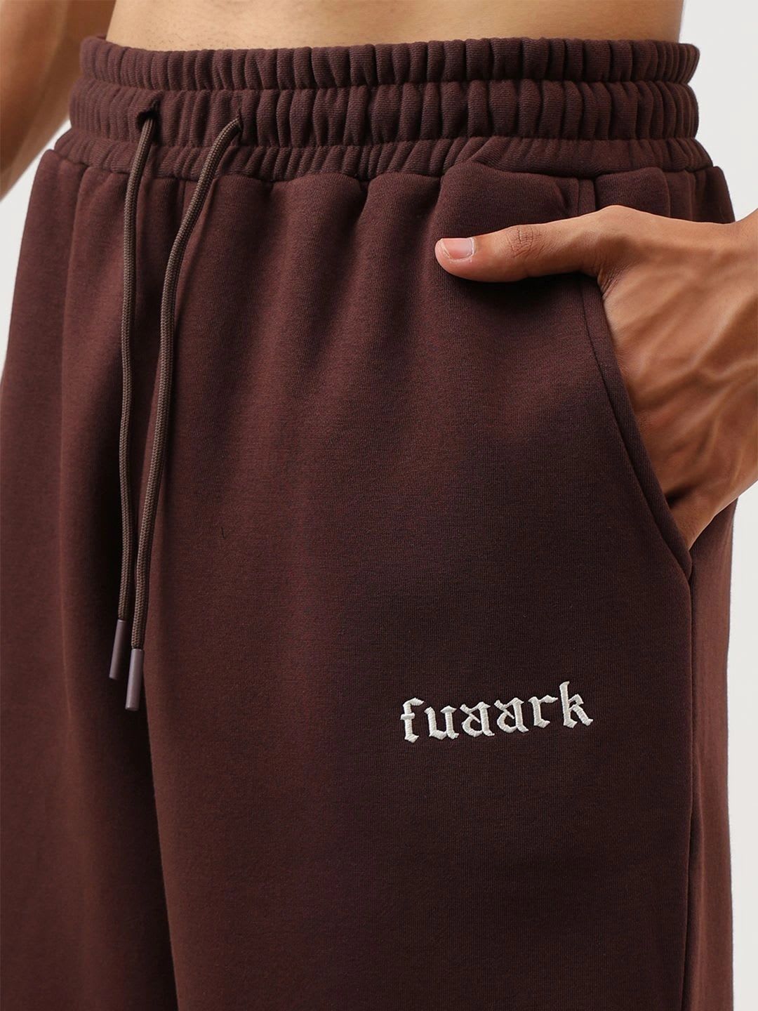 FUAARK Men Regular Fit Brand Logo Training Joggers - back view