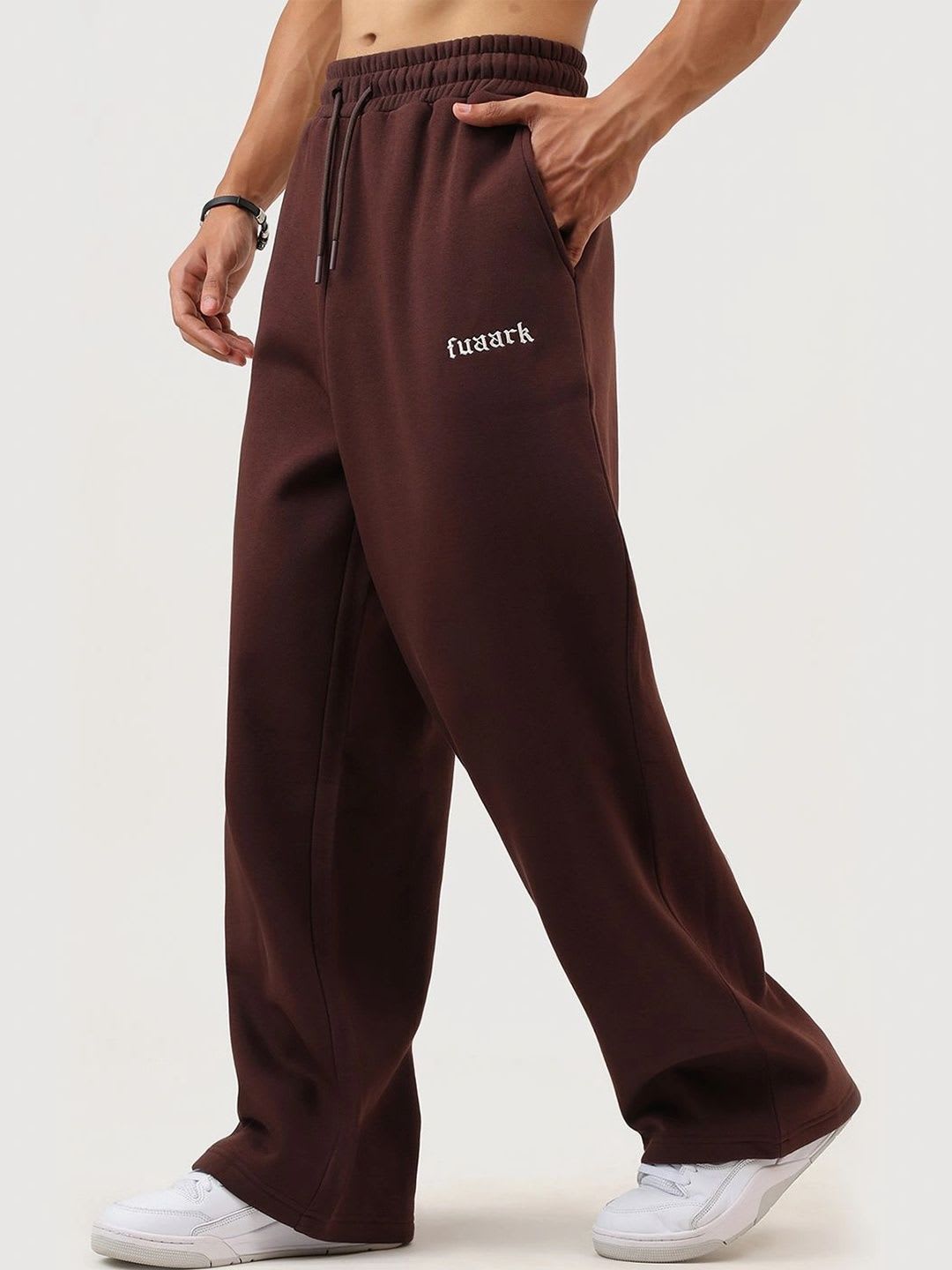 FUAARK Men Regular Fit Brand Logo Training Joggers - left view
