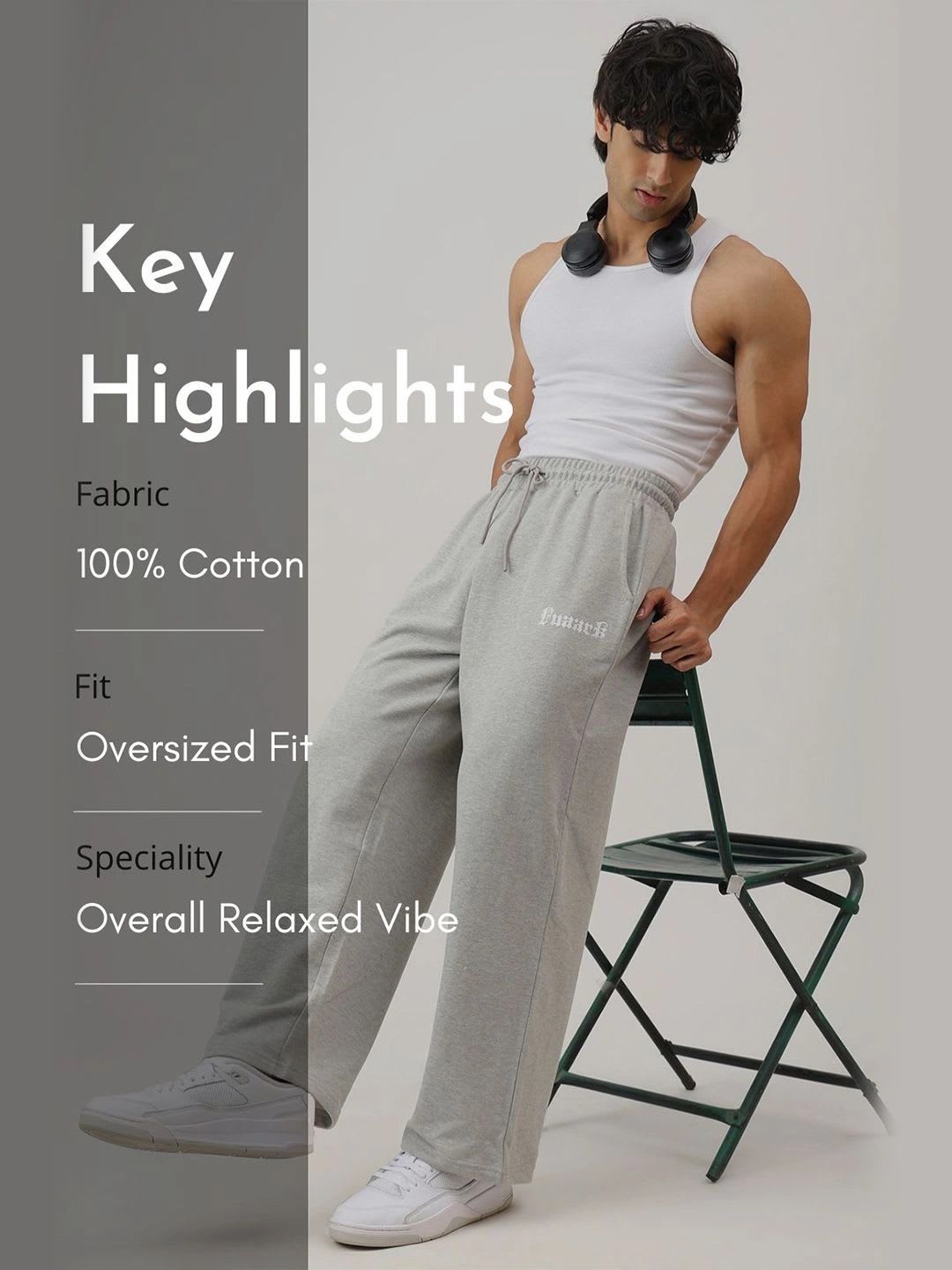 FUAARK Men Relaxed Fit Brand Logo Training Track Pants - right view