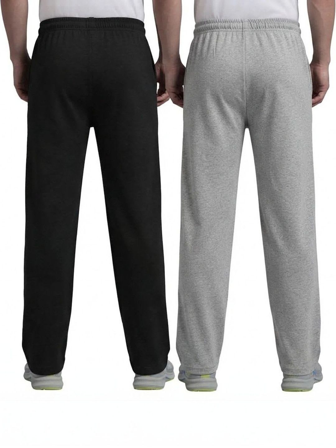 West Gate Clothing Men Pack of 2 Regular Fit Training Track Pants - left view