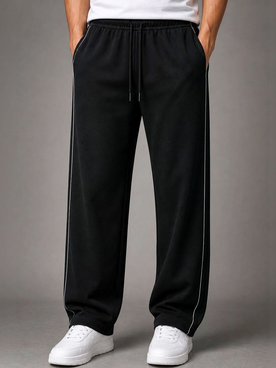 Zimist Men Regular Fit Colourblocked Training Track Pants - default view