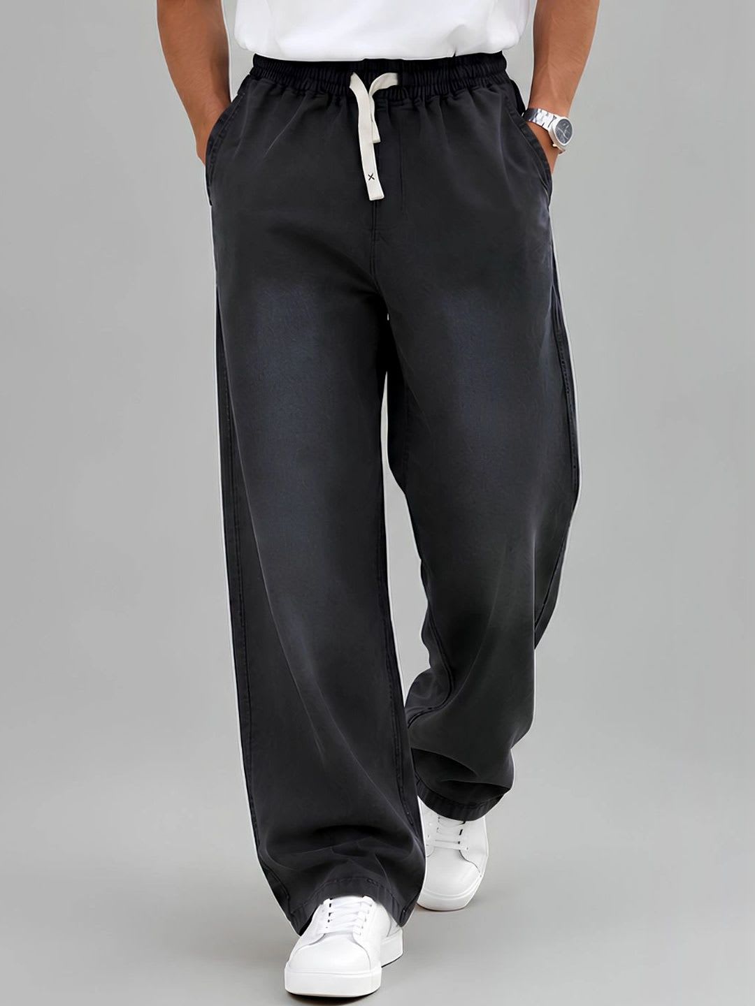 PRONK Men Baggy Track Pants - default view