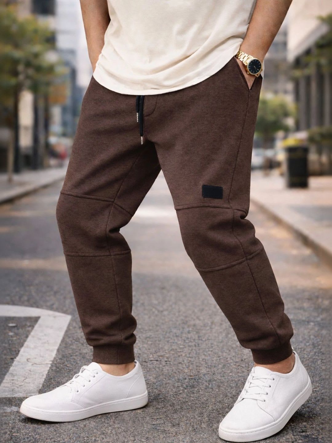 TENRUN Men Regular Fit Training Joggers - default view