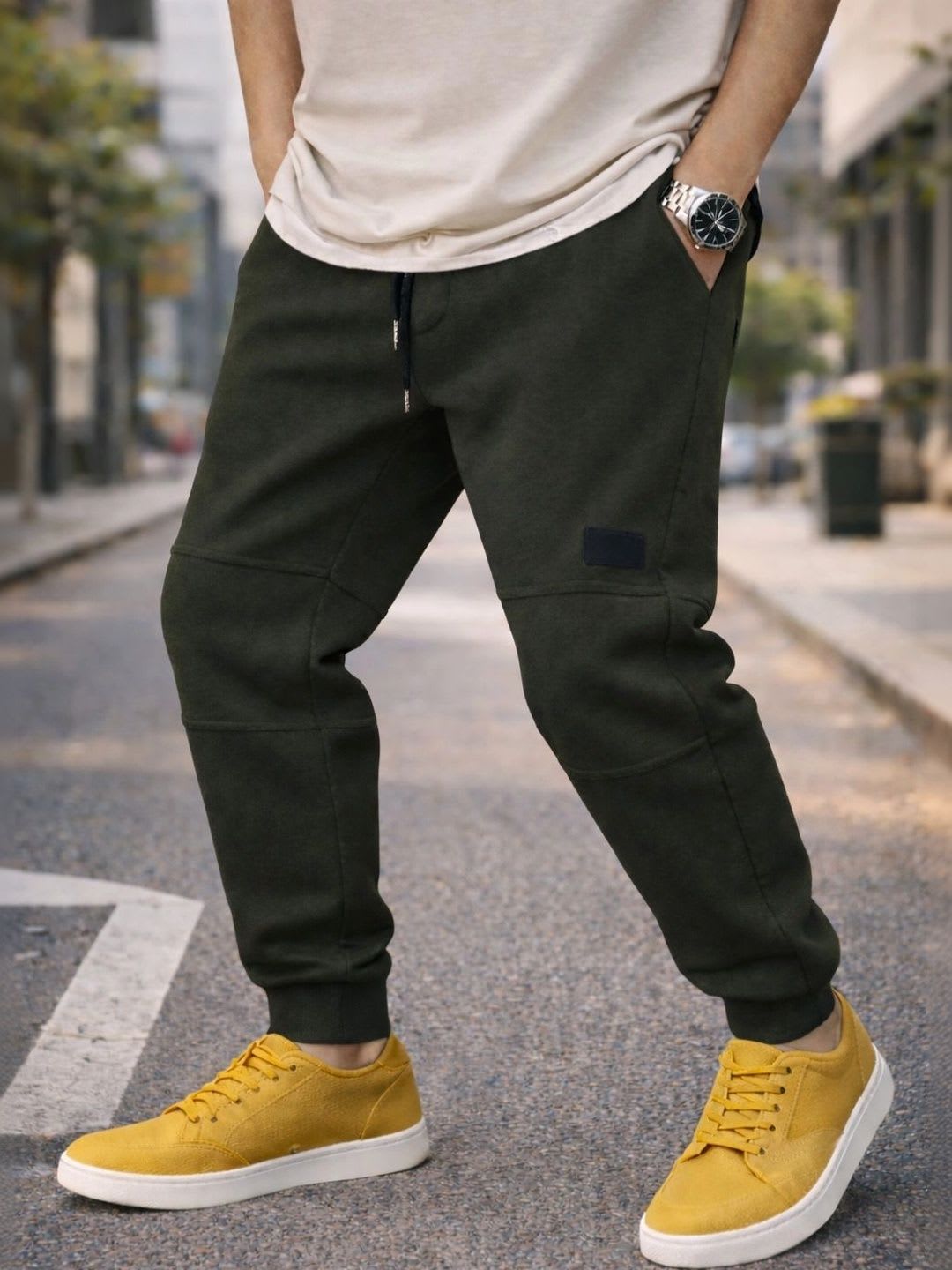TENRUN Men Regular Fit Joggers - default view