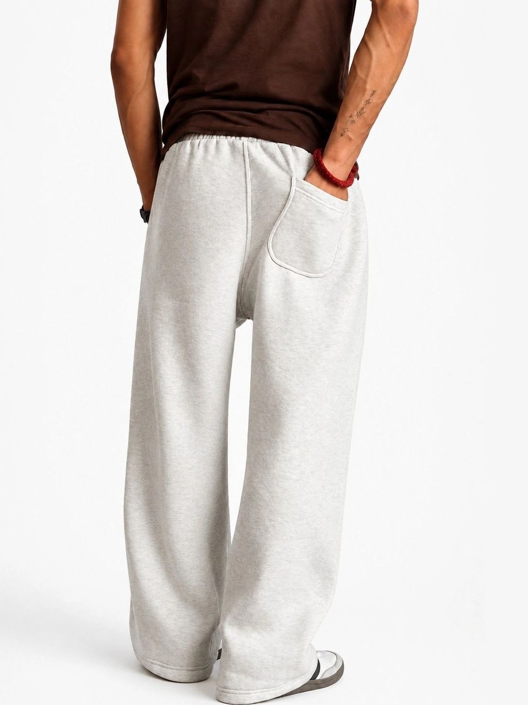 ADCIEN Men Relaxed Fit Training Track Pants - back view