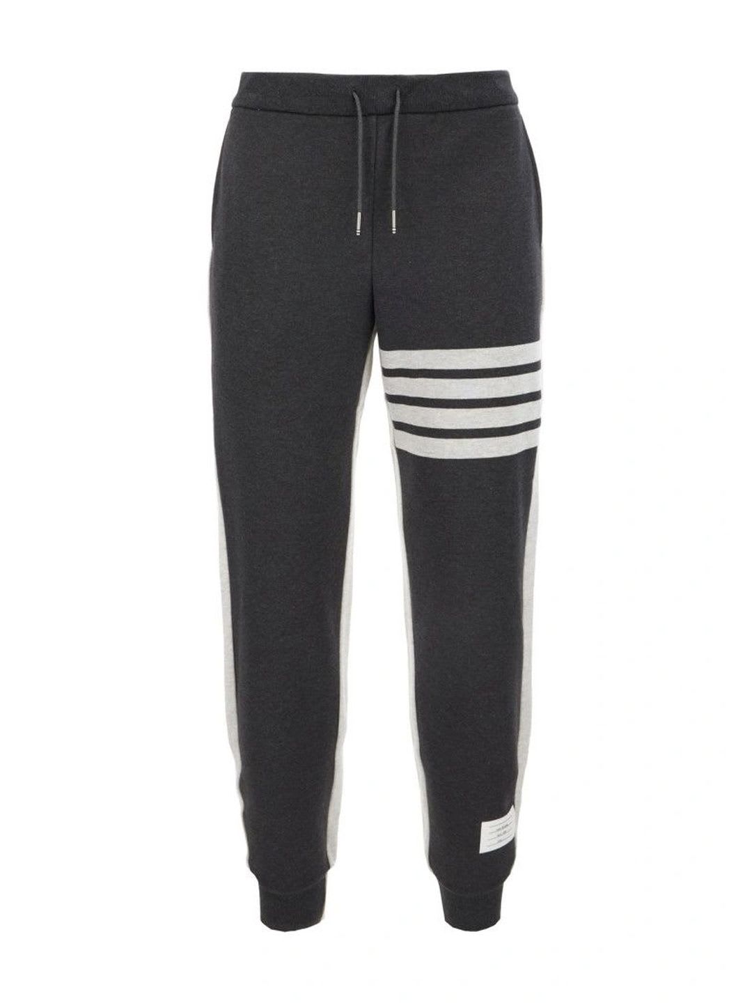 Thom Browne Men Regular Fit Colourblocked Training Joggers - default view