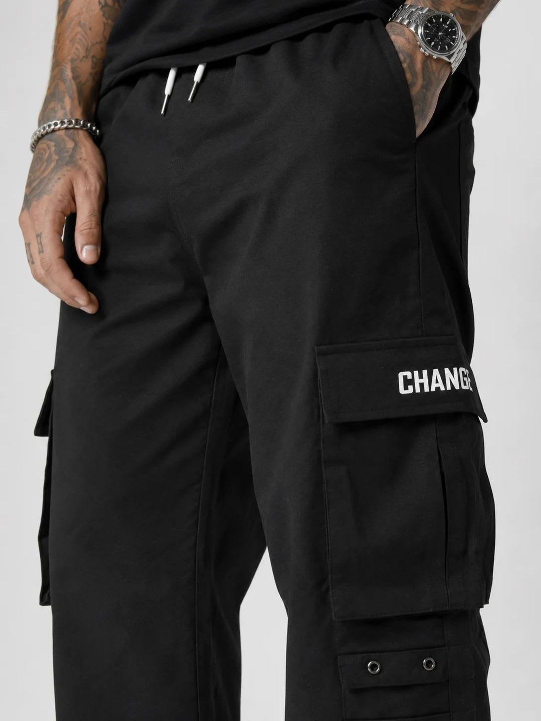 Bradbird Men Straight Fit Dry Fit Cargos - left view
