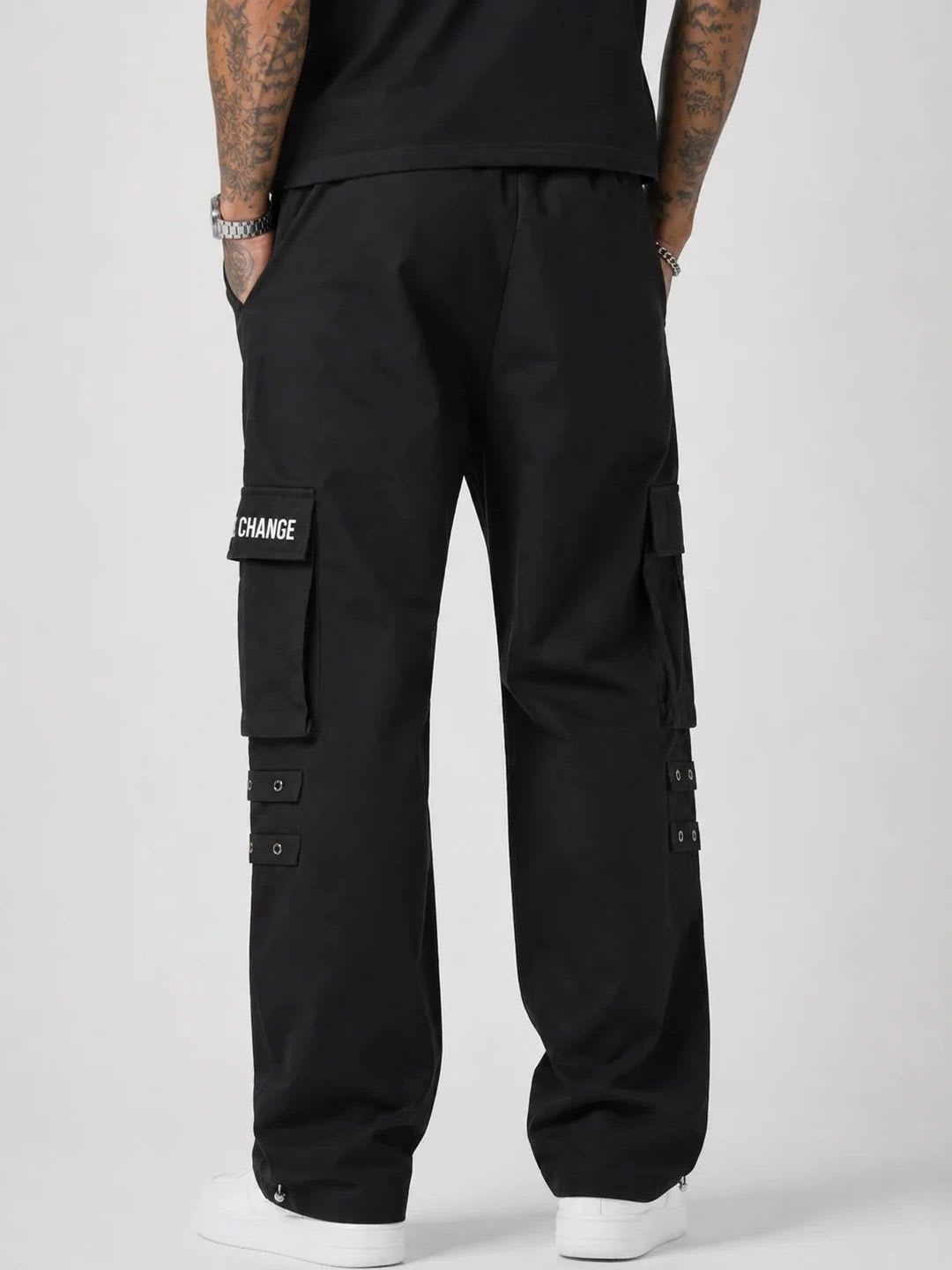 Bradbird Men Straight Fit Dry Fit Cargos - back view