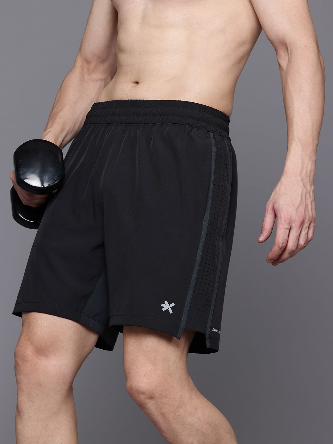 HRX by Hrithik Roshan Men Solid Sports Shorts - default view
