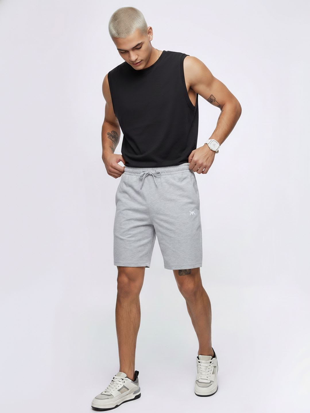 Kook N Keech Men Pure Cotton Casual Shorts - back view