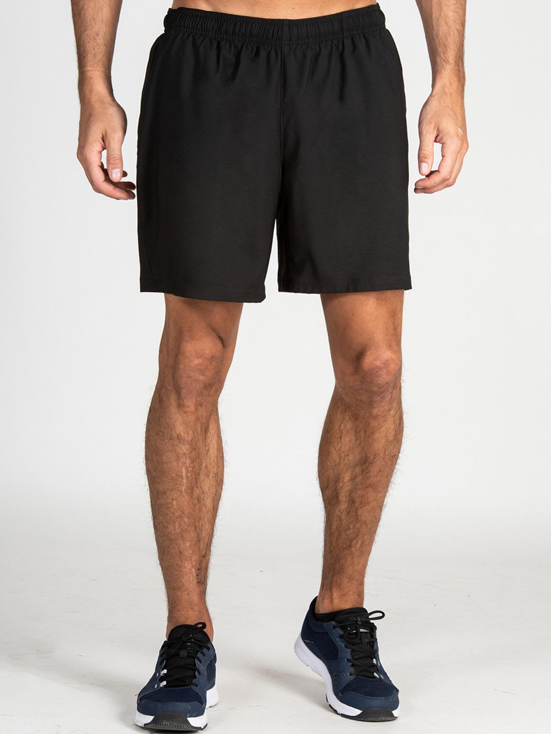 Decathlon Domyos - Men Black FST 100 Quick Dry Gym Shorts - default view