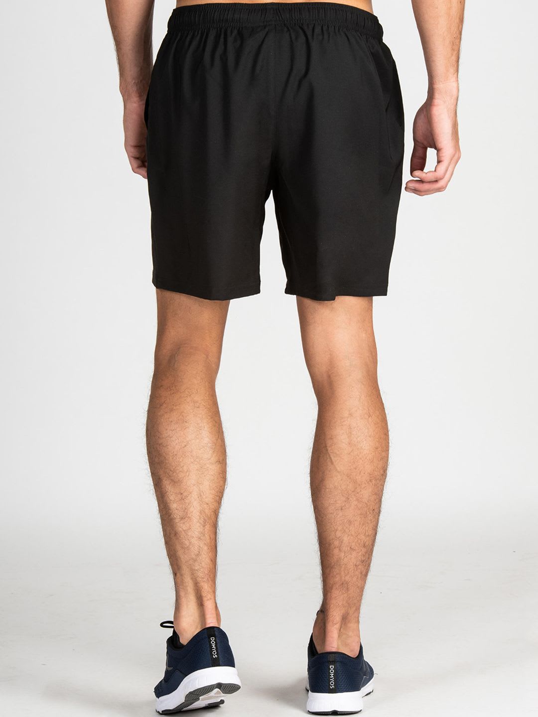 Decathlon Domyos - Men Black FST 100 Quick Dry Gym Shorts - back view