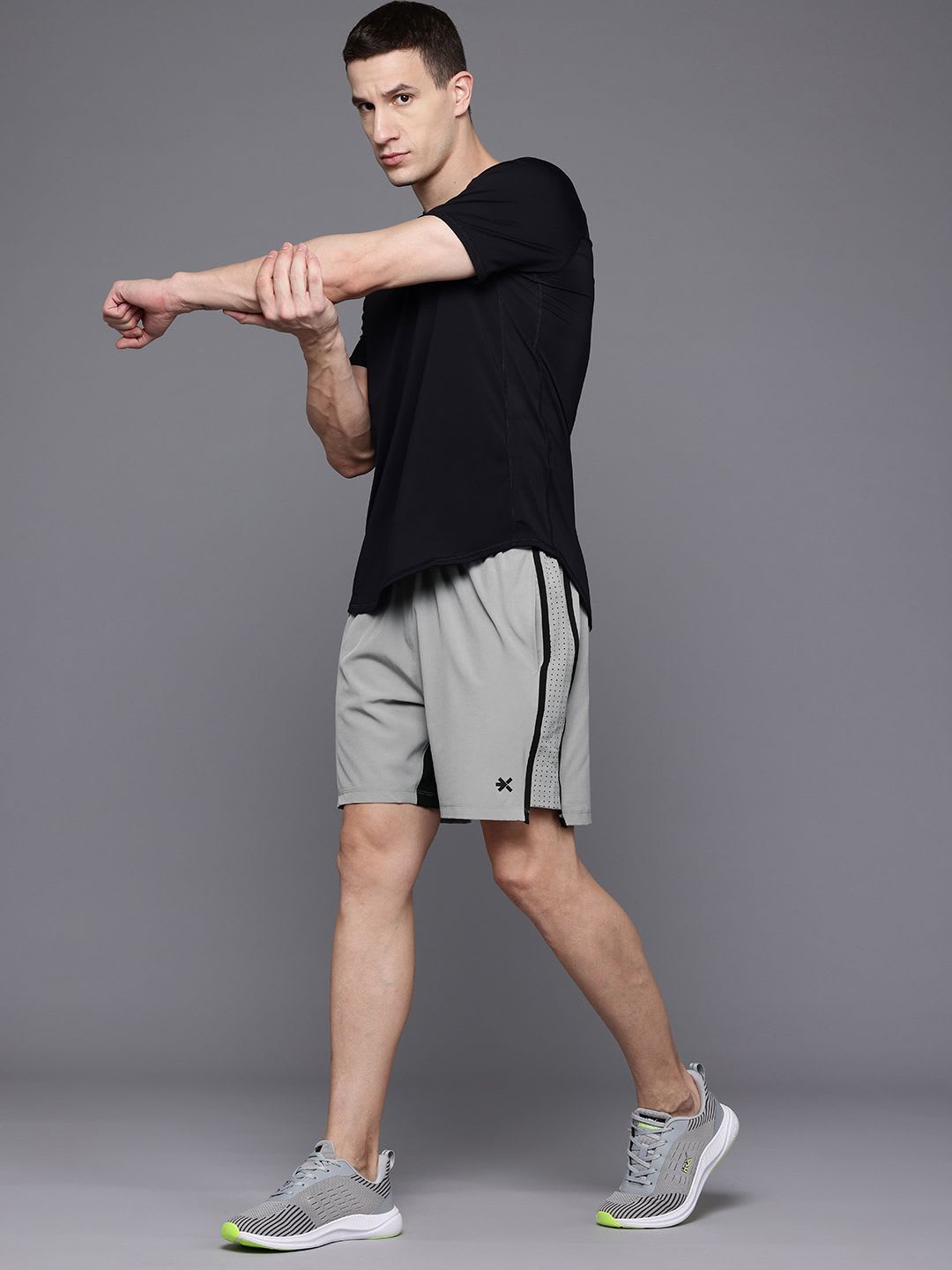 HRX by Hrithik Roshan Men Self Design Sports Shorts - right view