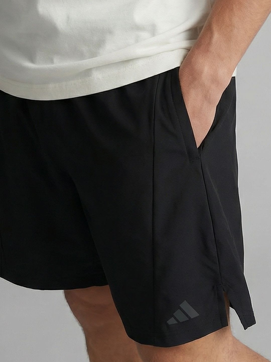 ADIDAS Men D4T Brand Logo Printed Training or Gym Sports Shorts - right view