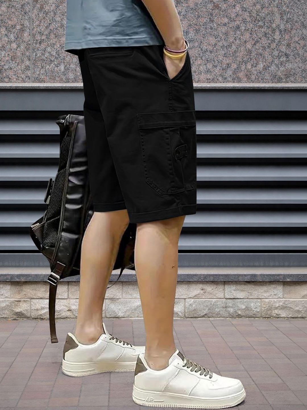 MODALEN Men Cargo Shorts - back view