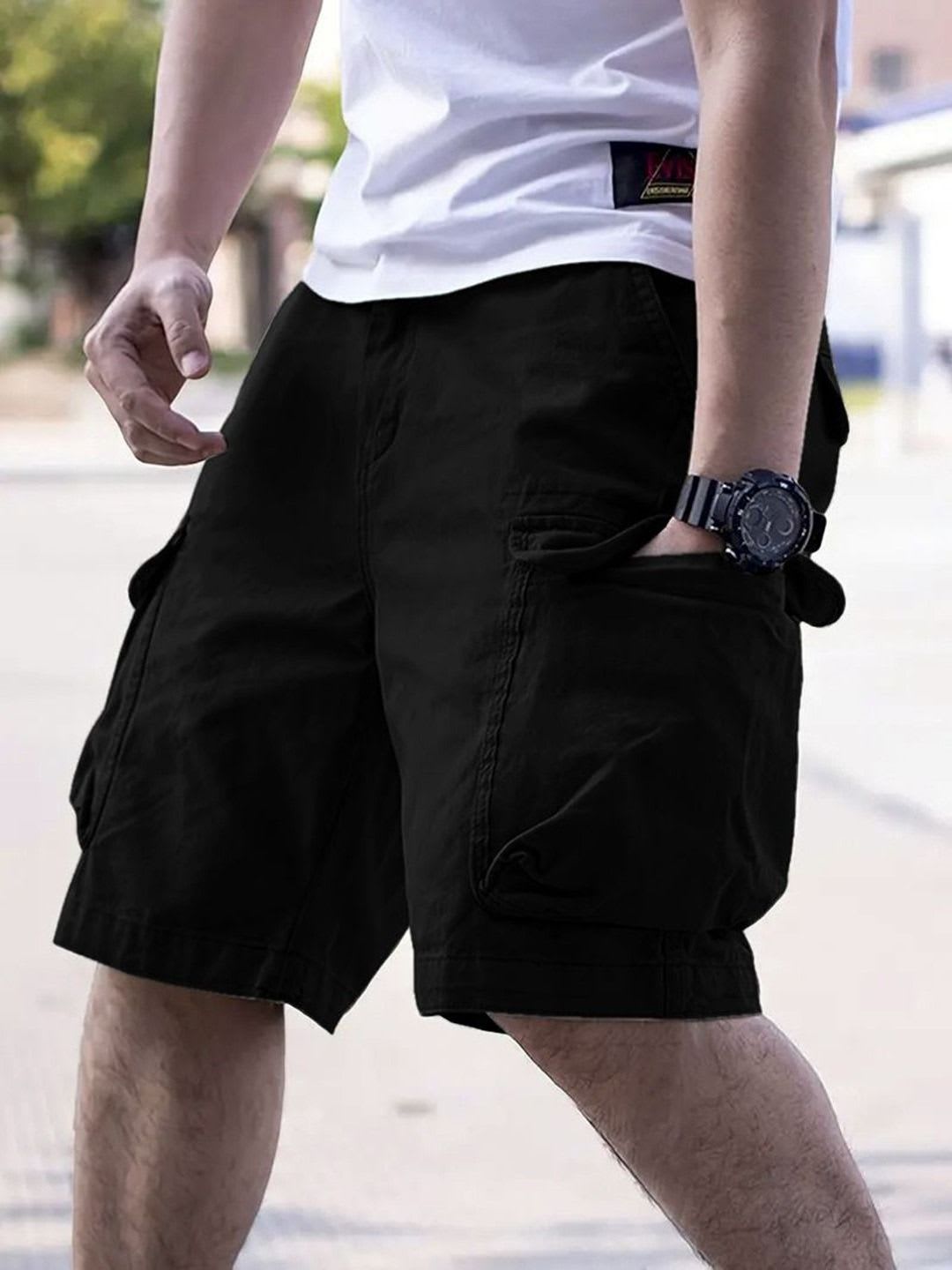 COMBRAIDED Men Cargo Shorts - default view