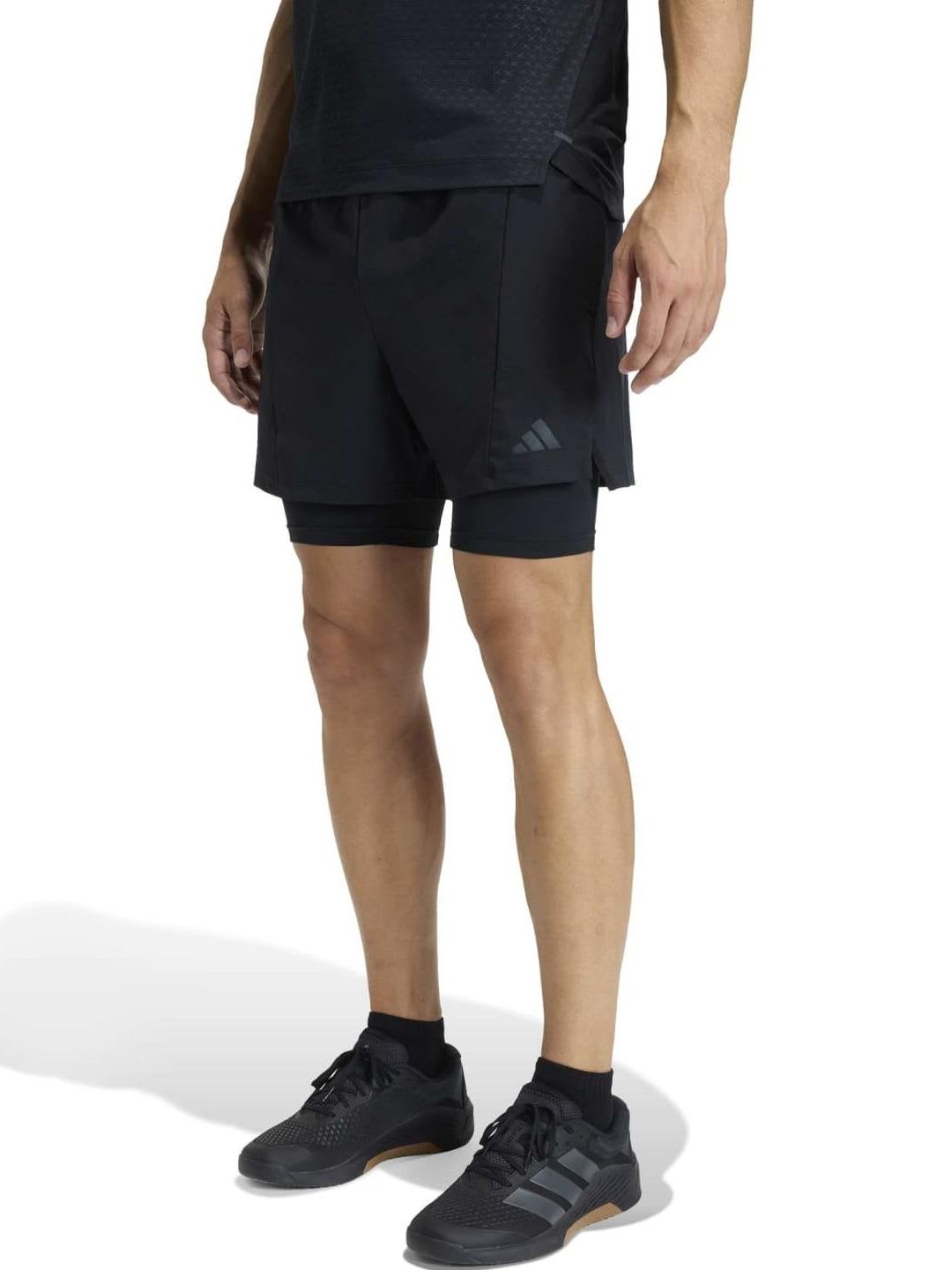 ADIDAS Men D4T Workout 2In1 Shorts - default view
