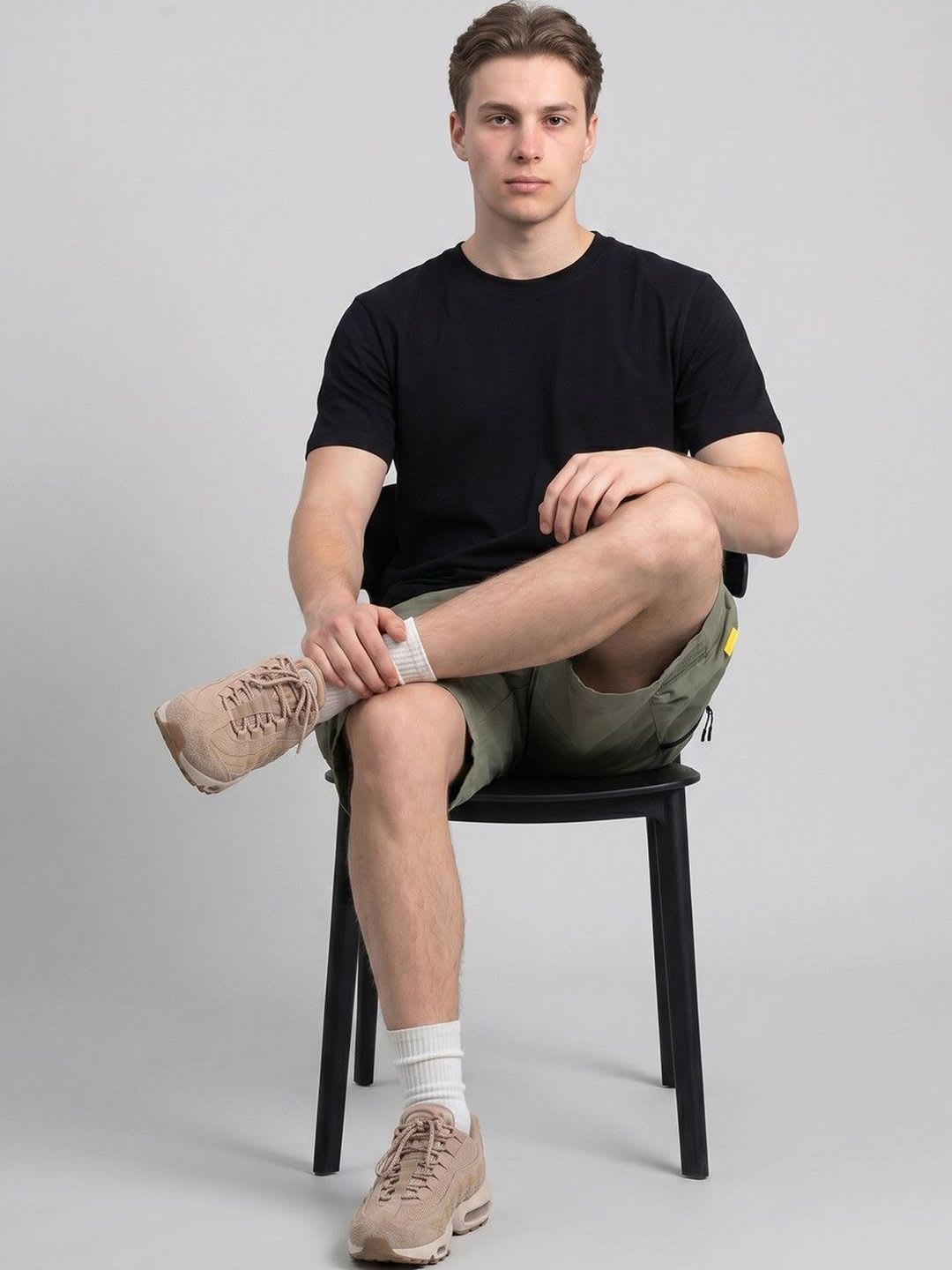 Suo Men Cargo Shorts - left view