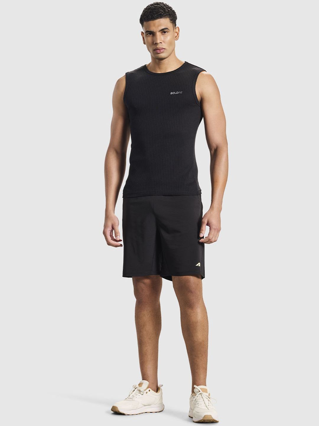 BOLDFIT Men Training or Gym Sports Shorts - back view