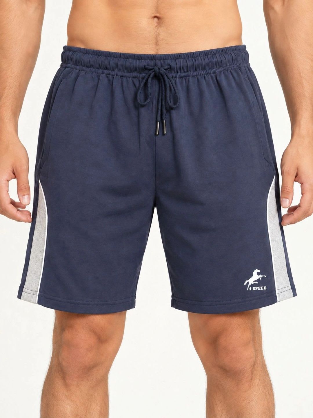4 SPEED Men Colourblocked Training or Gym with Technology Shorts - default view