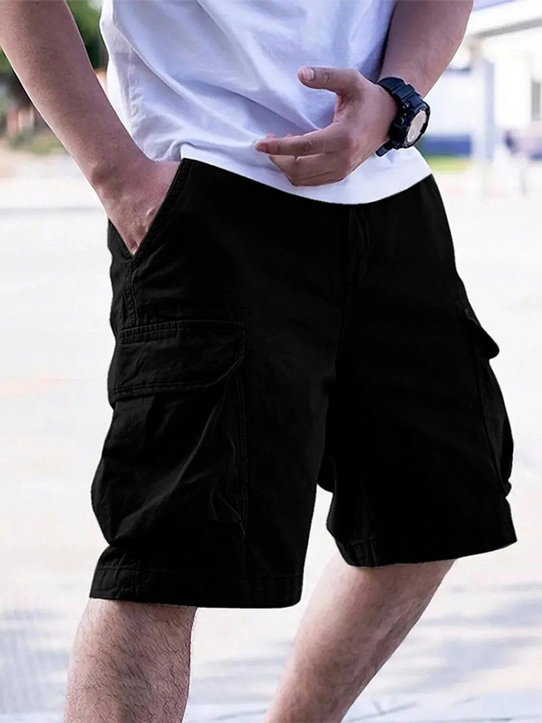 shoppin Men High-Rise Cargo Shorts - default view