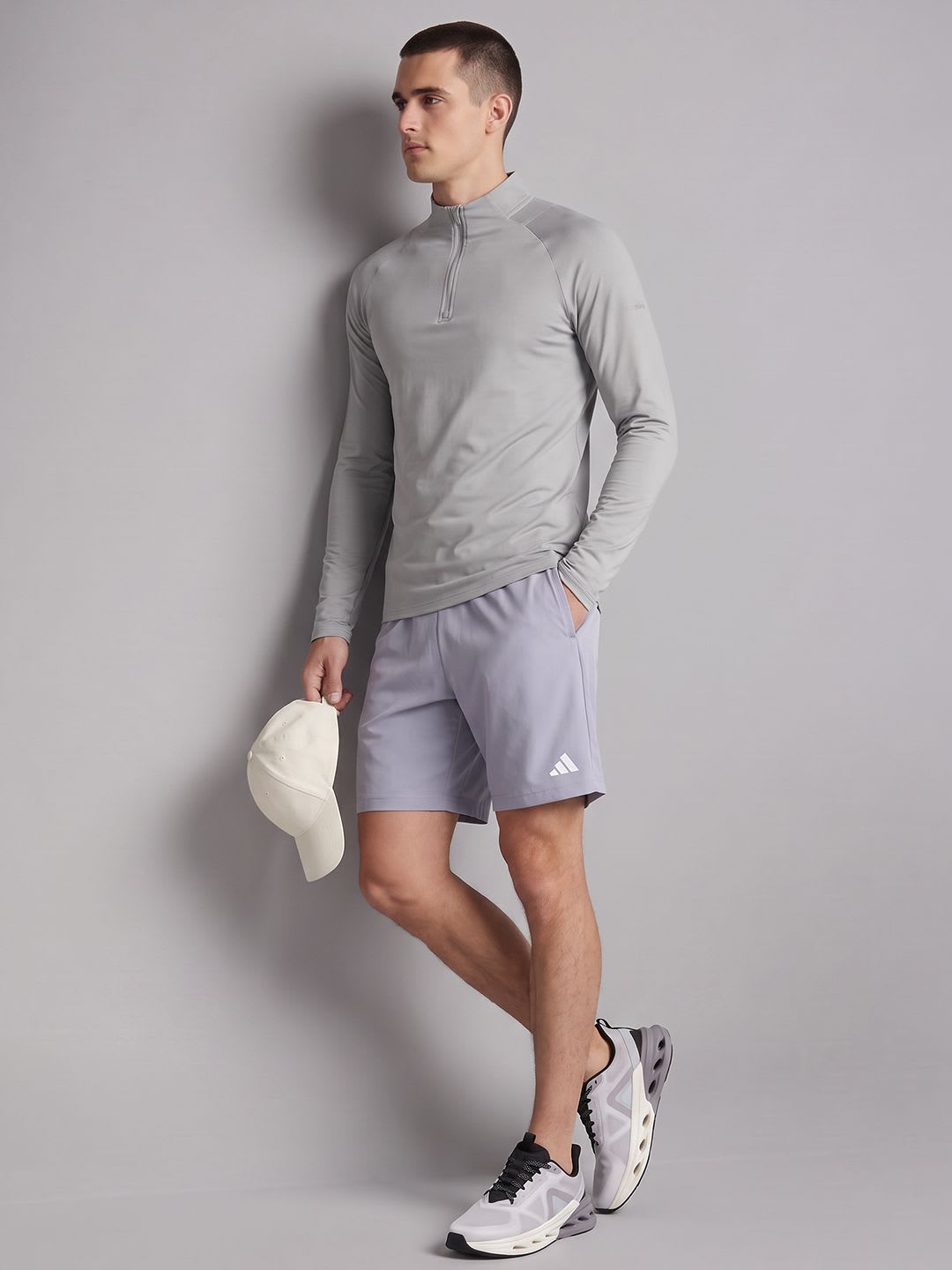 ADIDAS Men Brand Logo Printed Shorts - back view