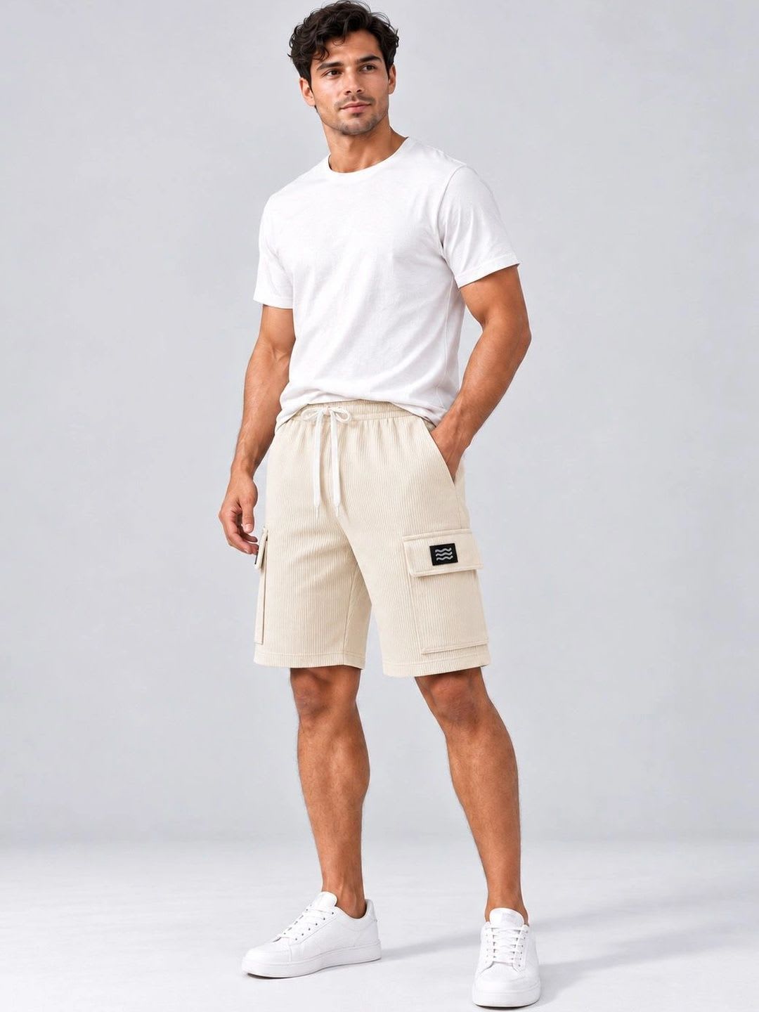 Kook N Keech Men Cargo Shorts - left view