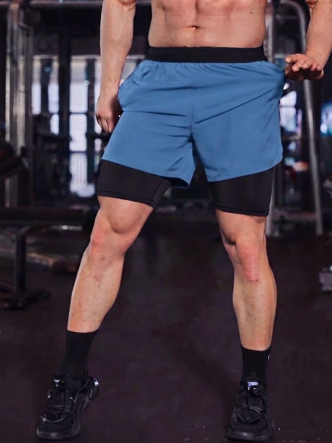 coastal clothier Men Training or Gym Sports Shorts - back view