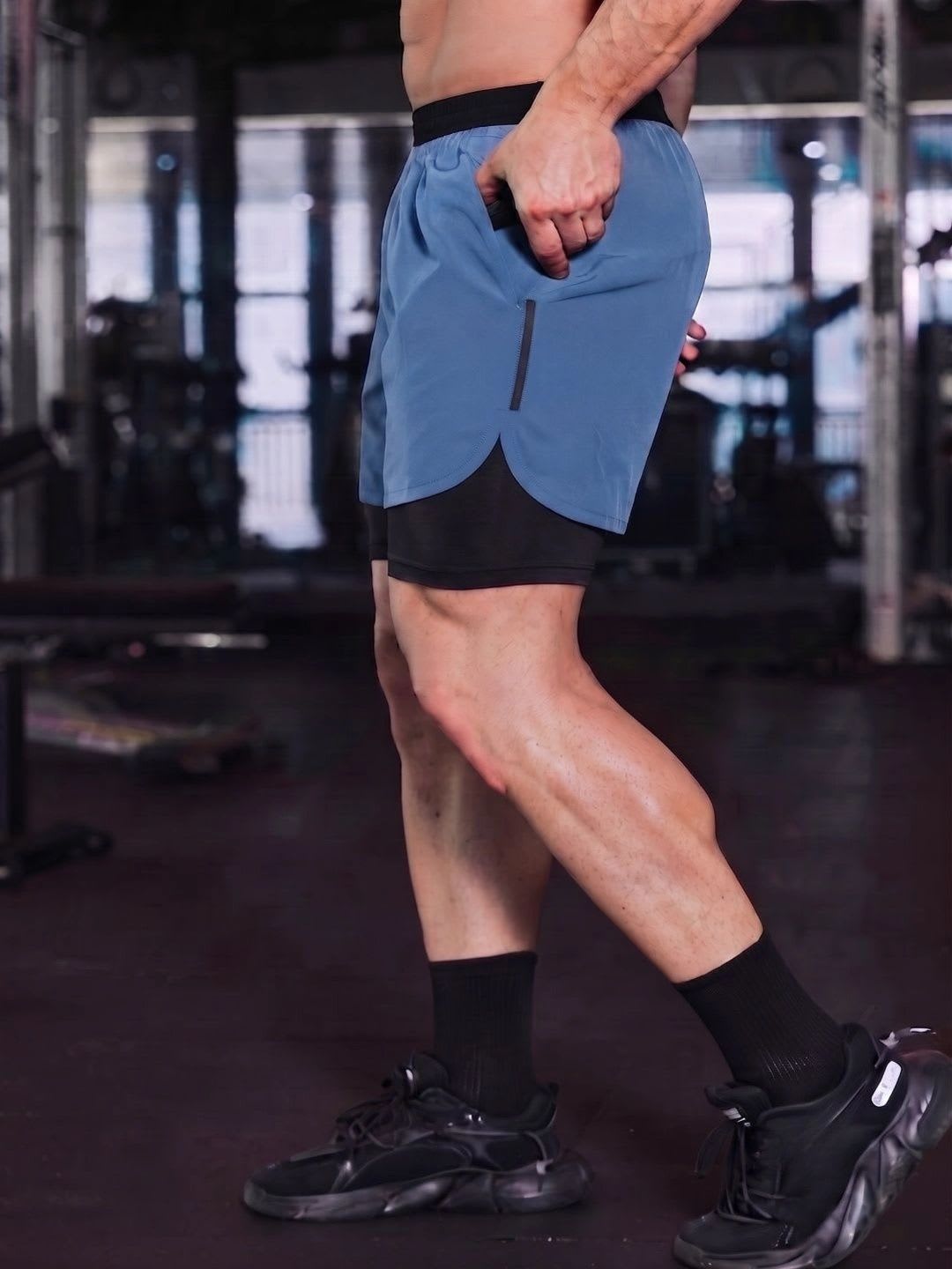 coastal clothier Men Training or Gym Sports Shorts - left view